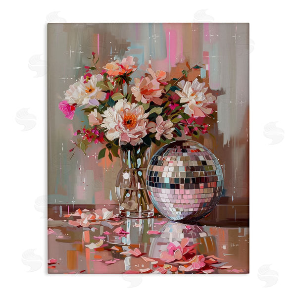 stupell industries Arlington Prints | Disco Ball & Flowers Still Life Wall Art
