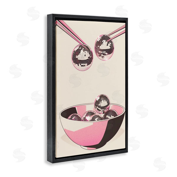 Stupell Industries Arlington Prints | Disco Bowl Meal With Chopsticks