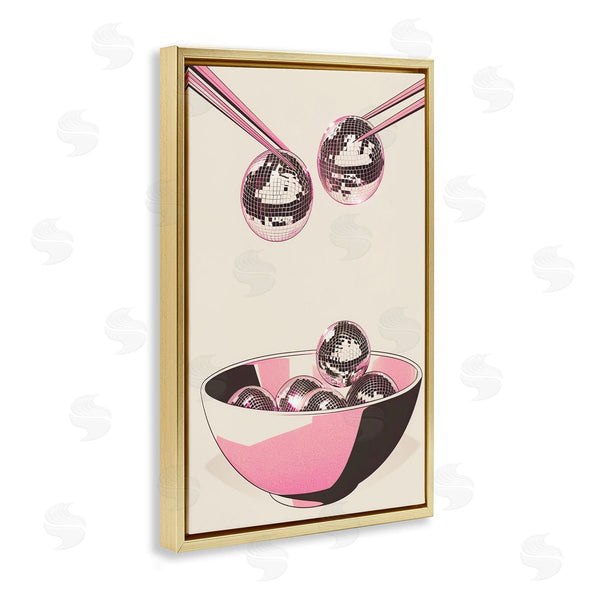 Stupell Industries Arlington Prints | Disco Bowl Meal With Chopsticks