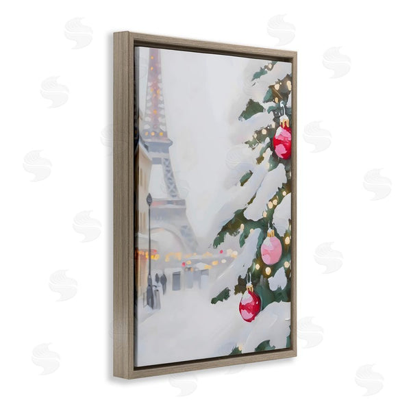 Stupell Industries Arlington Prints | Eiffel Tower Christmas Wall Art