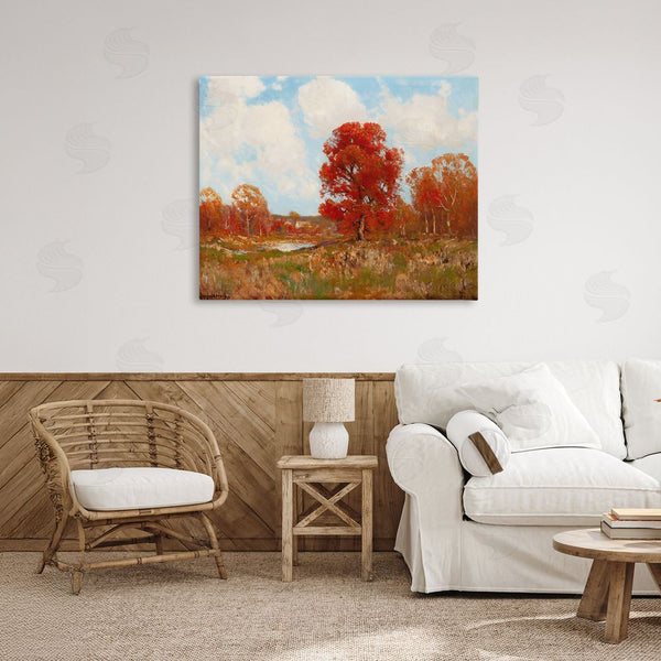 Stupell Industries Arlington Prints | Fall Landscape With Red Foliage Wall Art