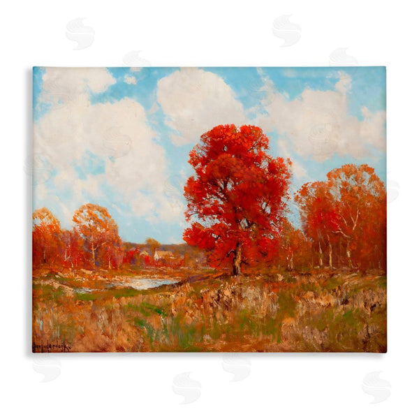 stupell industries Arlington Prints | Fall Landscape with Red Foliage Wall Art