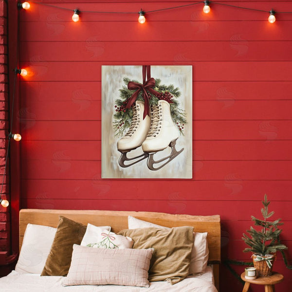 Stupell Industries Arlington Prints | Festive Ice Skates Wall Art