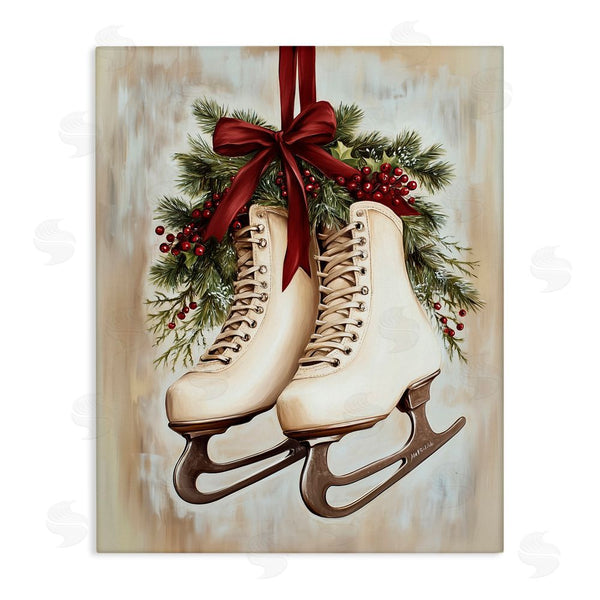 stupell industries Arlington Prints | Festive Ice Skates Wall Art