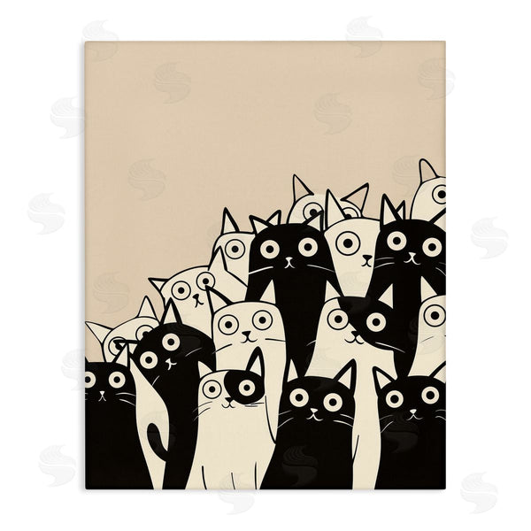 stupell industries Arlington Prints | Fun Modern Black & White Cats Wall Art