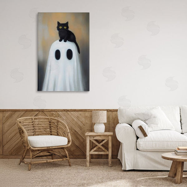 Stupell Industries Arlington Prints | Ghost And Kitten Perched Wall Art