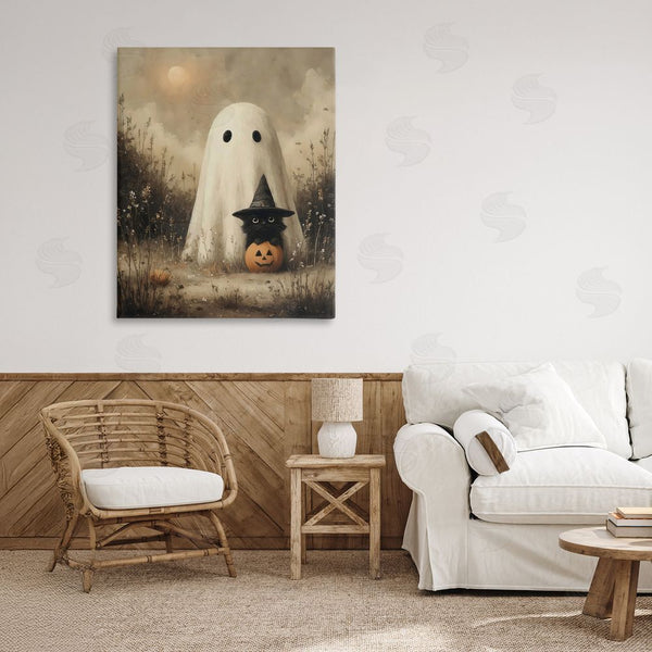 Stupell Industries Arlington Prints | Ghost & Black Kitten Wall Art