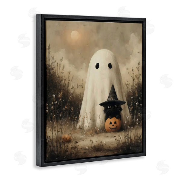 Stupell Industries Arlington Prints | Ghost & Black Kitten Wall Art