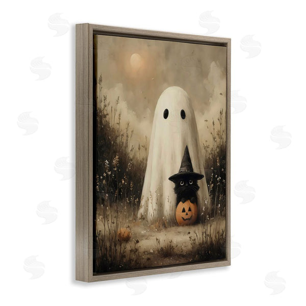 Stupell Industries Arlington Prints | Ghost & Black Kitten Wall Art