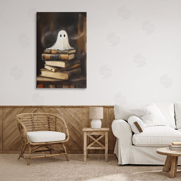 Stupell Industries Arlington Prints | Ghost On Book Stack Wall Art