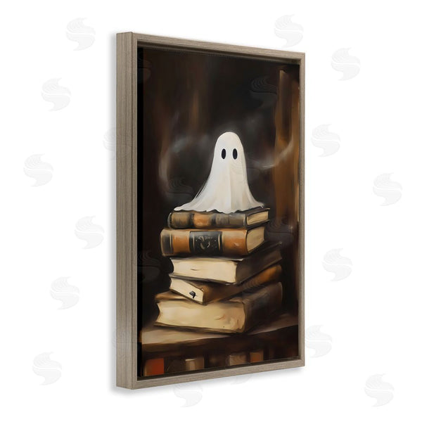 Stupell Industries Arlington Prints | Ghost On Book Stack Wall Art