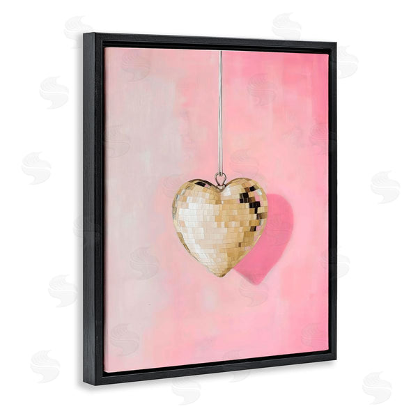 Stupell Industries Arlington Prints | Gold Disco Heart Necklace