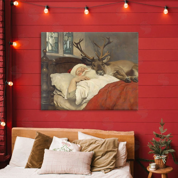 Stupell Industries Arlington Prints | Goodnight Santa & Reindeer Wall Art