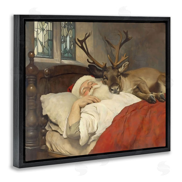 Stupell Industries Arlington Prints | Goodnight Santa & Reindeer Wall Art