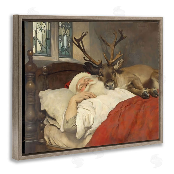 Stupell Industries Arlington Prints | Goodnight Santa & Reindeer Wall Art