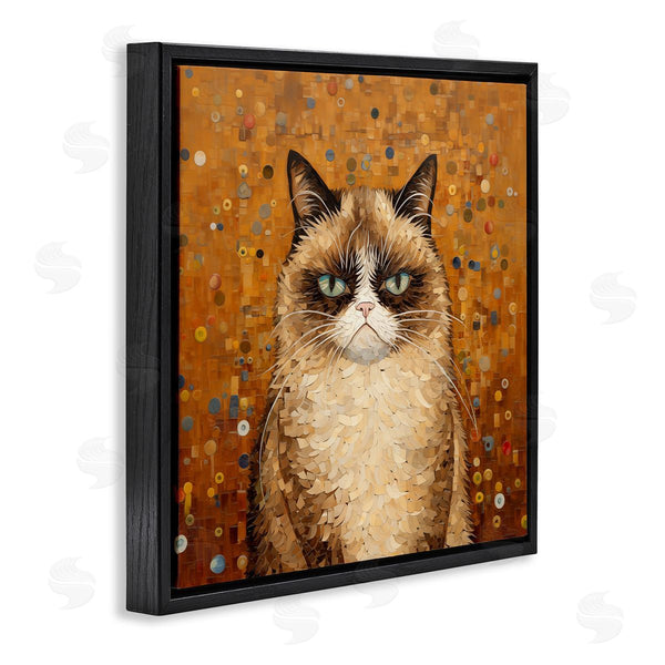 Stupell Industries Arlington Prints | Grouchy Cat In Classic Style