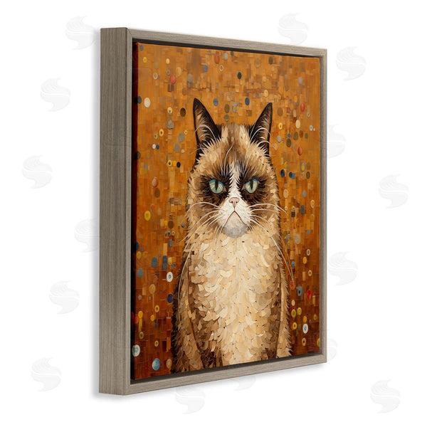 Stupell Industries Arlington Prints | Grouchy Cat In Classic Style