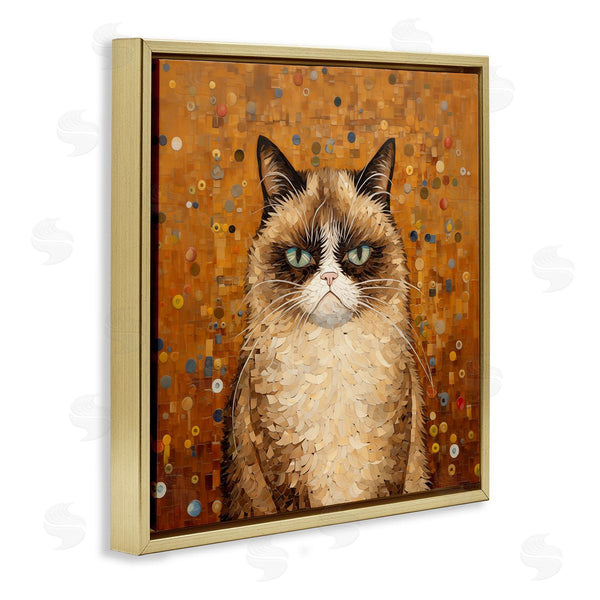 Stupell Industries Arlington Prints | Grouchy Cat In Classic Style