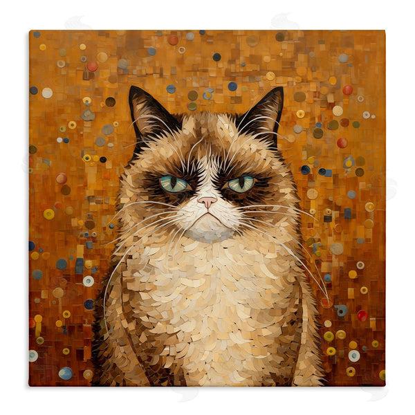 stupell industries Arlington Prints | Grouchy Cat in Classic Style