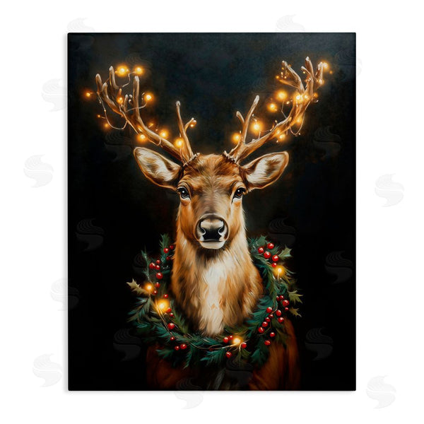 stupell industries Arlington Prints | Illuminated Deer & Wreath Wall Art