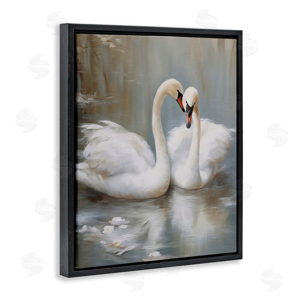 Stupell Industries Arlington Prints | Kissing Swans On Pond Wall Art