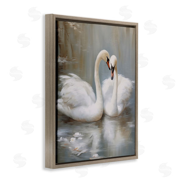 Stupell Industries Arlington Prints | Kissing Swans On Pond Wall Art