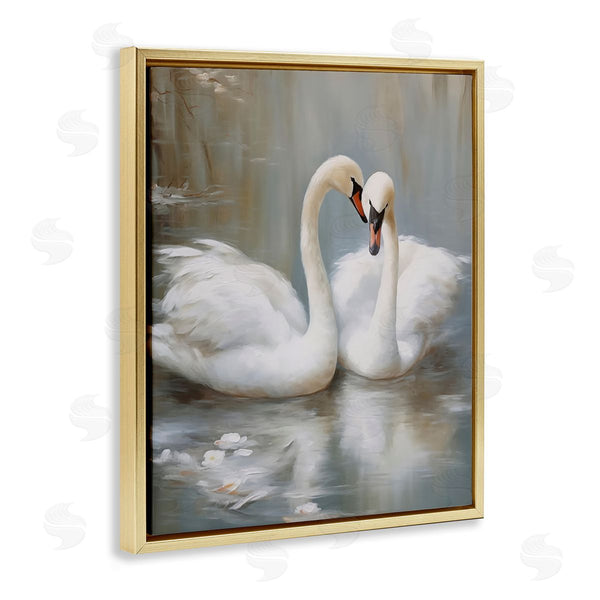 Stupell Industries Arlington Prints | Kissing Swans On Pond Wall Art