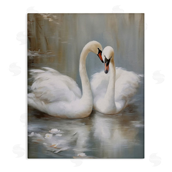 stupell industries Arlington Prints | Kissing Swans on Pond Wall Art