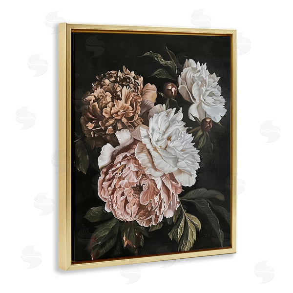 Stupell Industries Arlington Prints | Moody Peonies On Black
