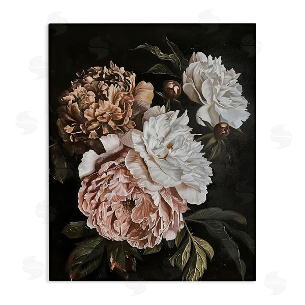 stupell industries Arlington Prints | Moody Peonies on Black