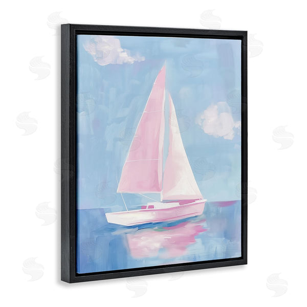 Stupell Industries Arlington Prints | Muted Pink Sailboat