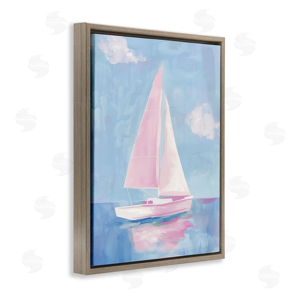 Stupell Industries Arlington Prints | Muted Pink Sailboat