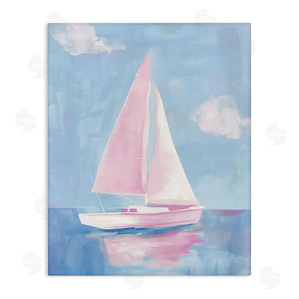 stupell industries Arlington Prints | Muted Pink Sailboat