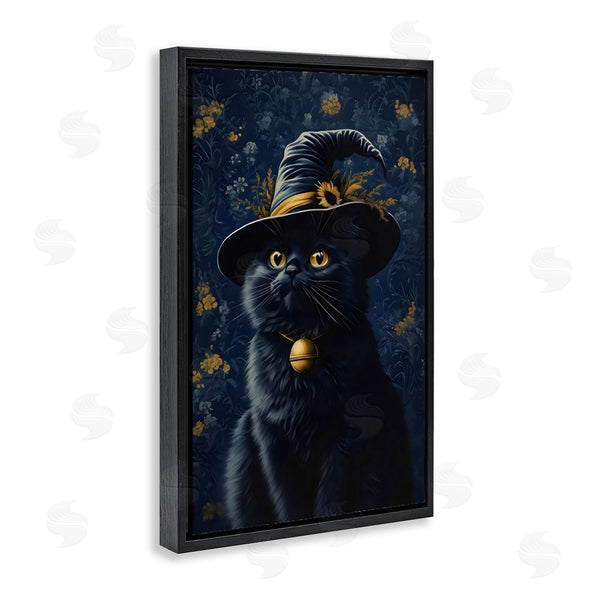 Stupell Industries Arlington Prints | Mystical Blue Witch Cat Wall Art