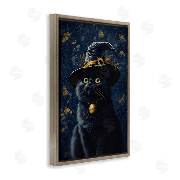Stupell Industries Arlington Prints | Mystical Blue Witch Cat Wall Art