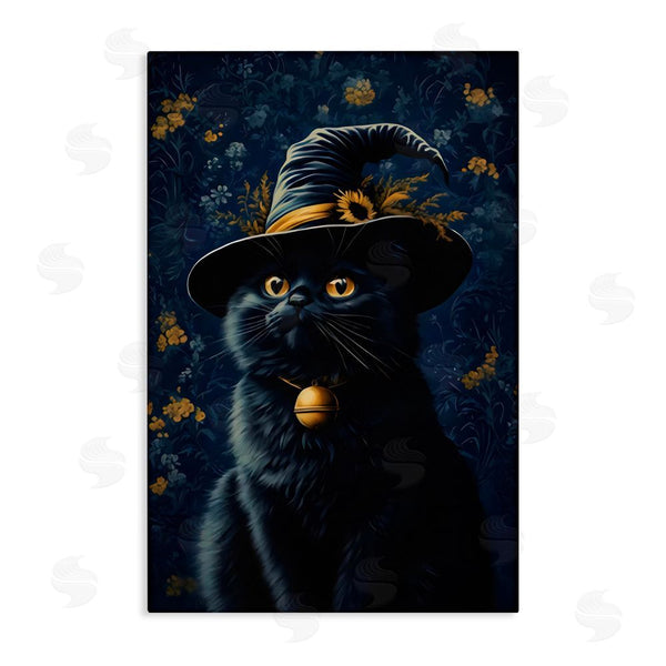 stupell industries Arlington Prints | Mystical Blue Witch Cat Wall Art