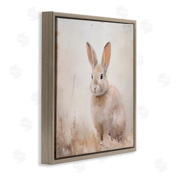 Stupell Industries Arlington Prints | Neutral Gazing Bunny