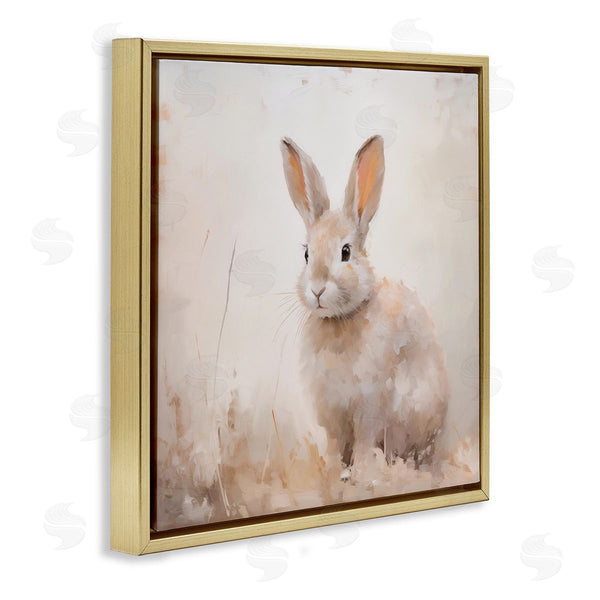 Stupell Industries Arlington Prints | Neutral Gazing Bunny