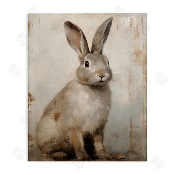stupell industries Arlington Prints | Neutral Rabbit Portrait