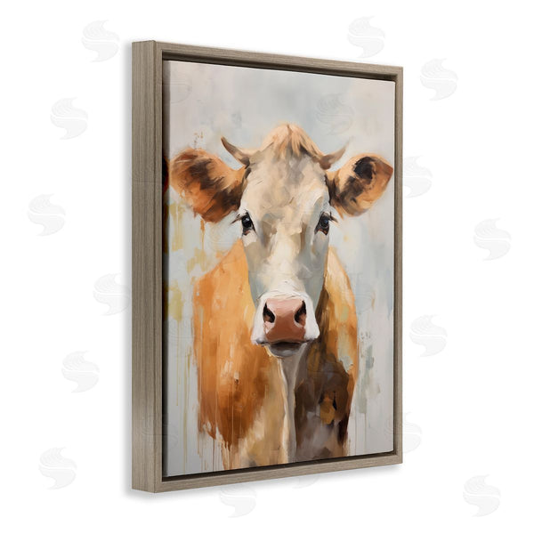 Stupell Industries Arlington Prints | Paint Drip Jersey Cow