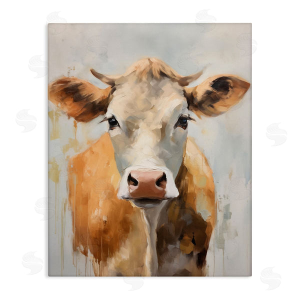 stupell industries Arlington Prints | Paint Drip Jersey Cow