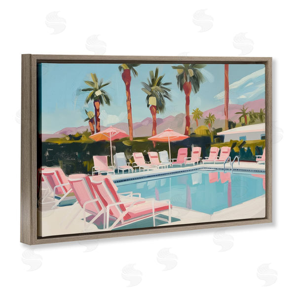 Stupell Industries Arlington Prints | Palm Springs Swimming Pool