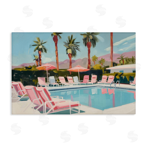 stupell industries Arlington Prints | Palm Springs Swimming Pool