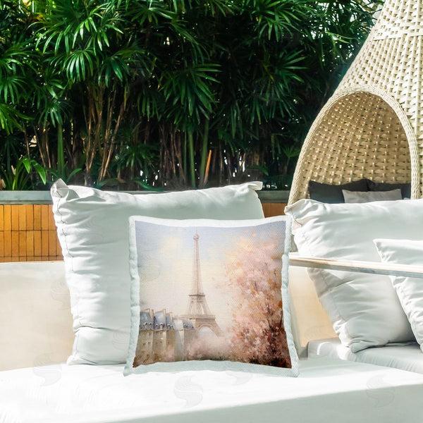 Stupell Industries Arlington Prints | Parisian Eiffel Tower Cityscape Printed Throw Pillow