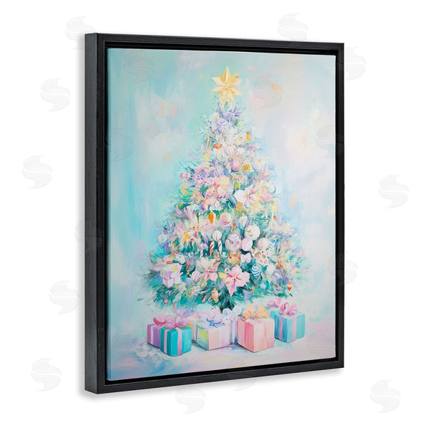 Stupell Industries Arlington Prints | Pastel Christmas Tree On Blue
