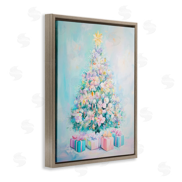Stupell Industries Arlington Prints | Pastel Christmas Tree On Blue