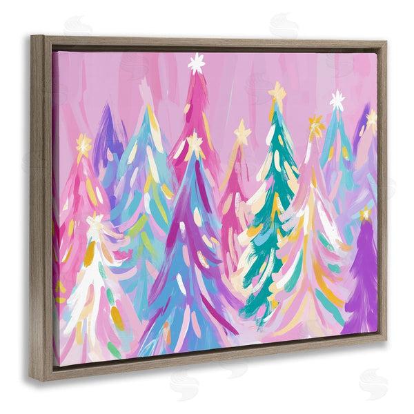 Stupell Industries Arlington Prints | Pastel Christmas Trees Abstraction