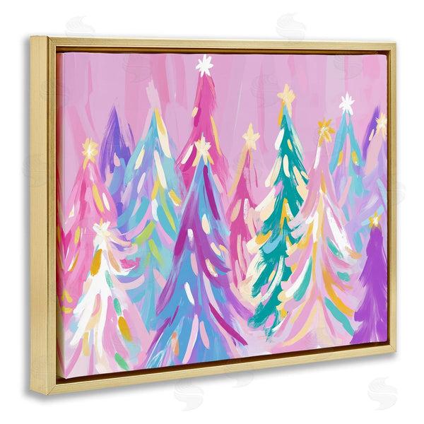 Stupell Industries Arlington Prints | Pastel Christmas Trees Abstraction