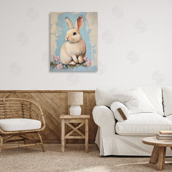 Stupell Industries Arlington Prints | Pastel Distressed Easter Bunny