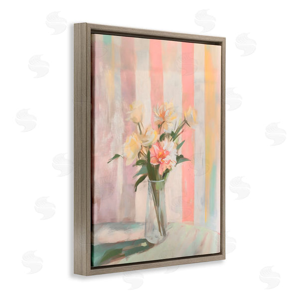 Stupell Industries Arlington Prints | Pastel Flower Arrangement Stripes